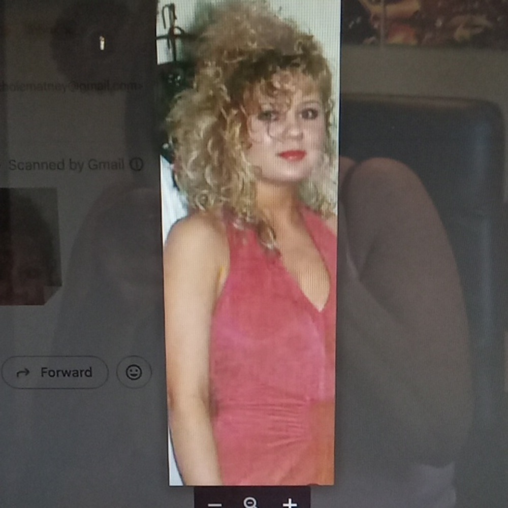 VINTAGE 80's Magenta Leather /Suede Dress - Picture 3 of 13